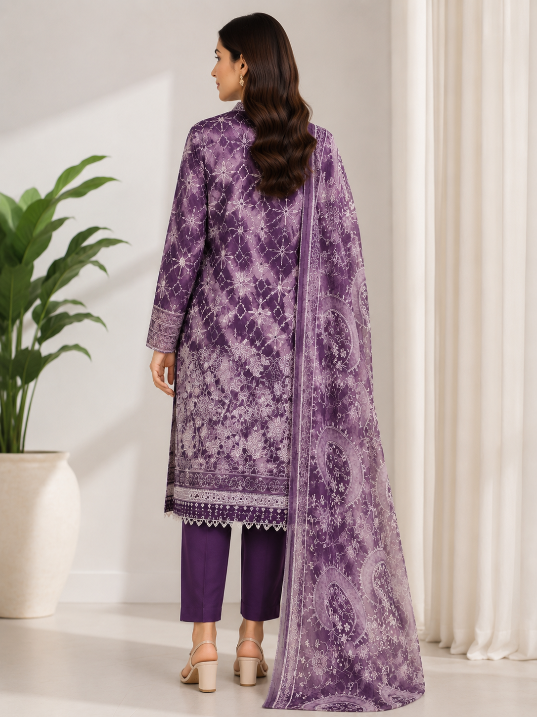 Alkaram Studio 3 Piece Festive Embroidered Lawn Suit