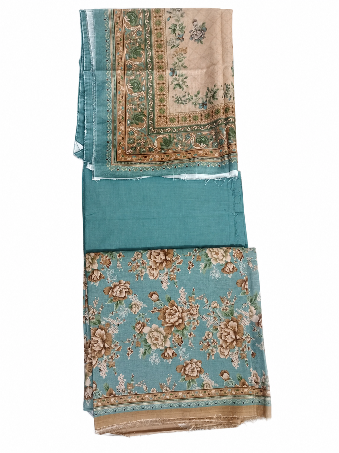Bin Saeed Original 3 Piece Unstitched Printed Lawn Suit Premium Summer Collection
