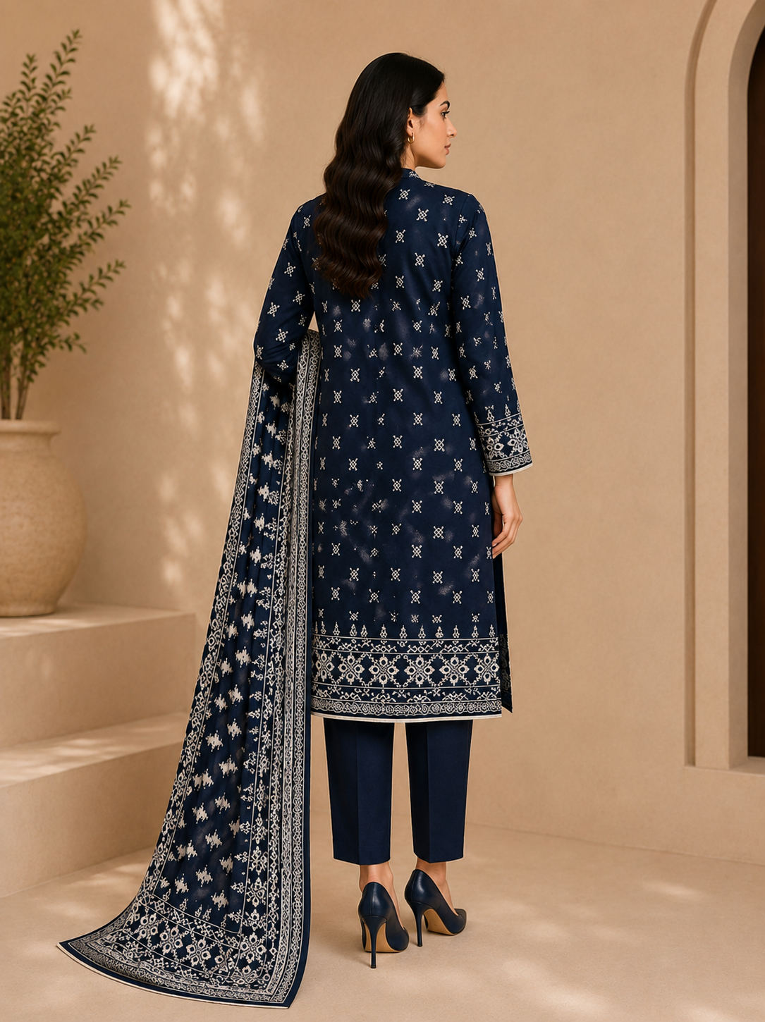 Bin Saeed 3 Piece Lawn Suit