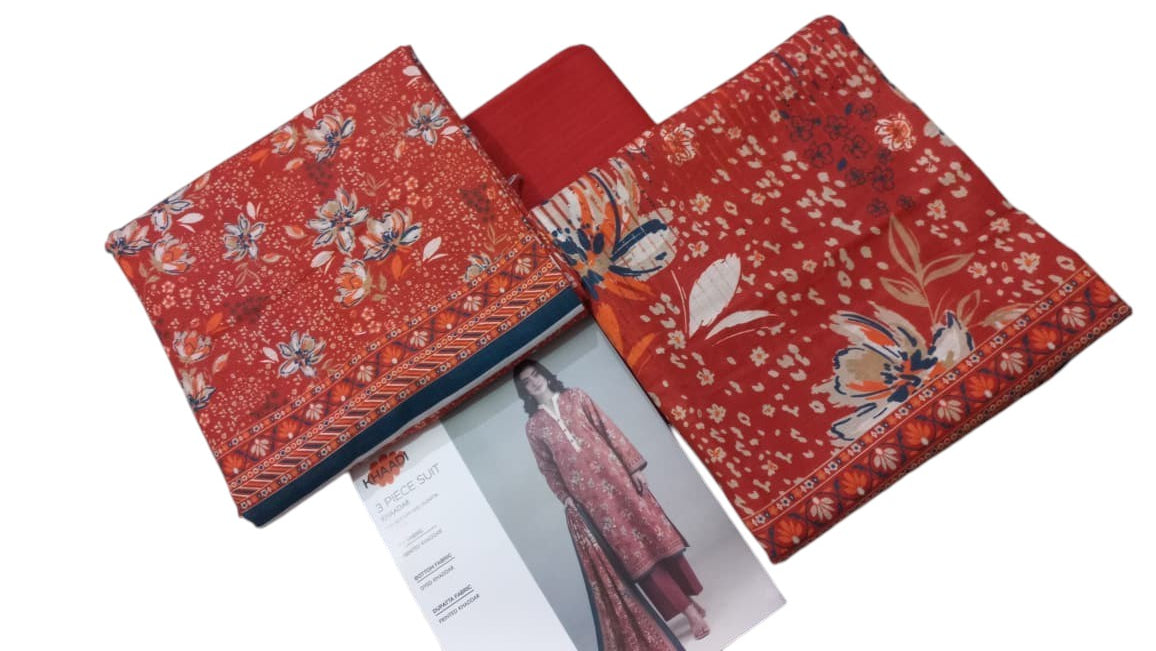 Khadi Premium 3-Piece Khaddar Unstitched Suit