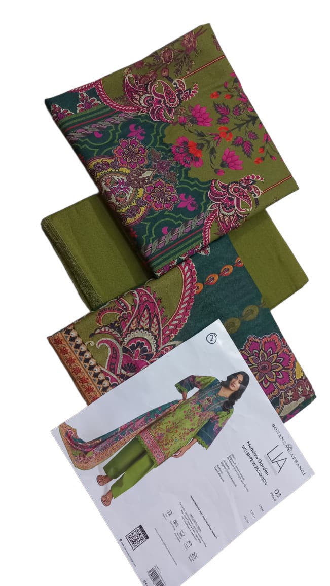 Bonanza Satrangi – 3 Piece Original Karandi Suit ✨