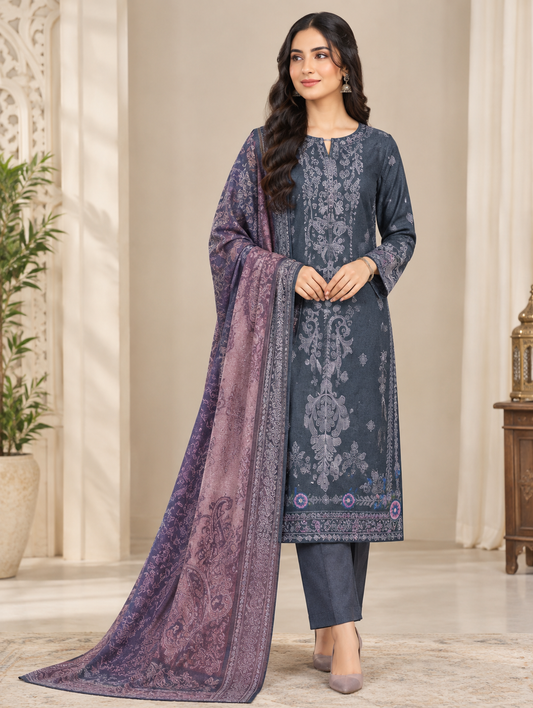 Bonanza Satrangi – 3 Piece Original Karandi Suit ✨