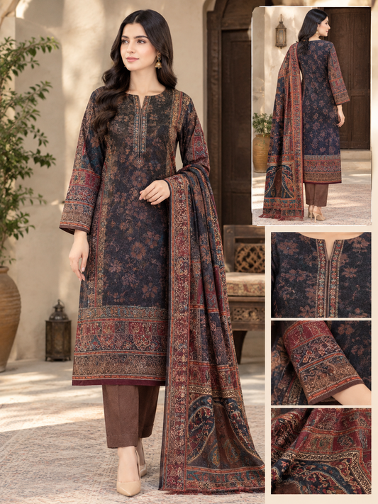 Bonanza Satrangi – 3 Piece Original Karandi Suit ✨
