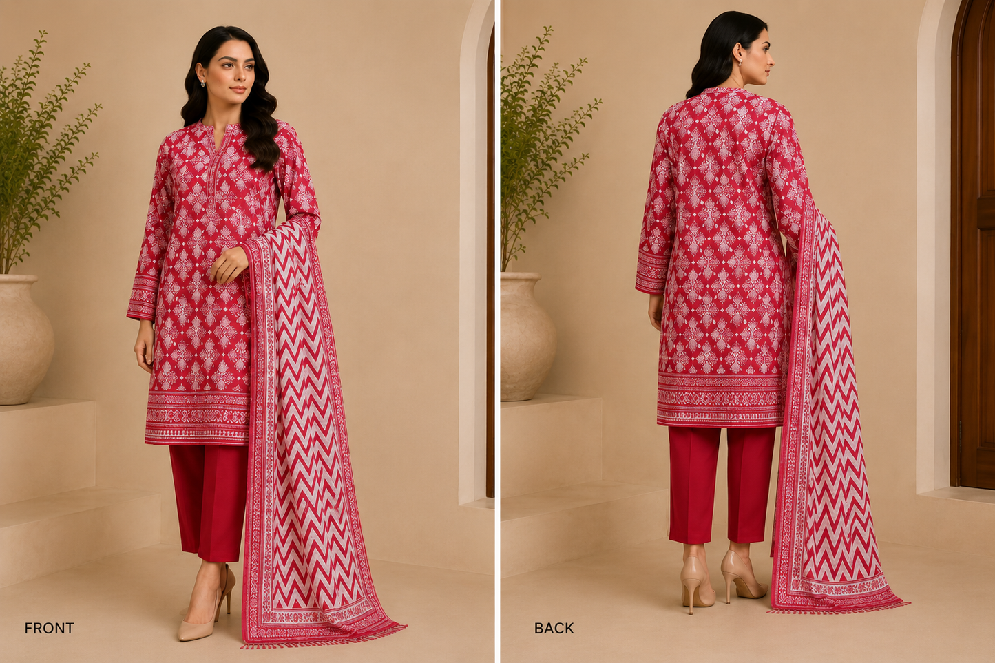 Bin Saeed 3 Piece Lawn Suit