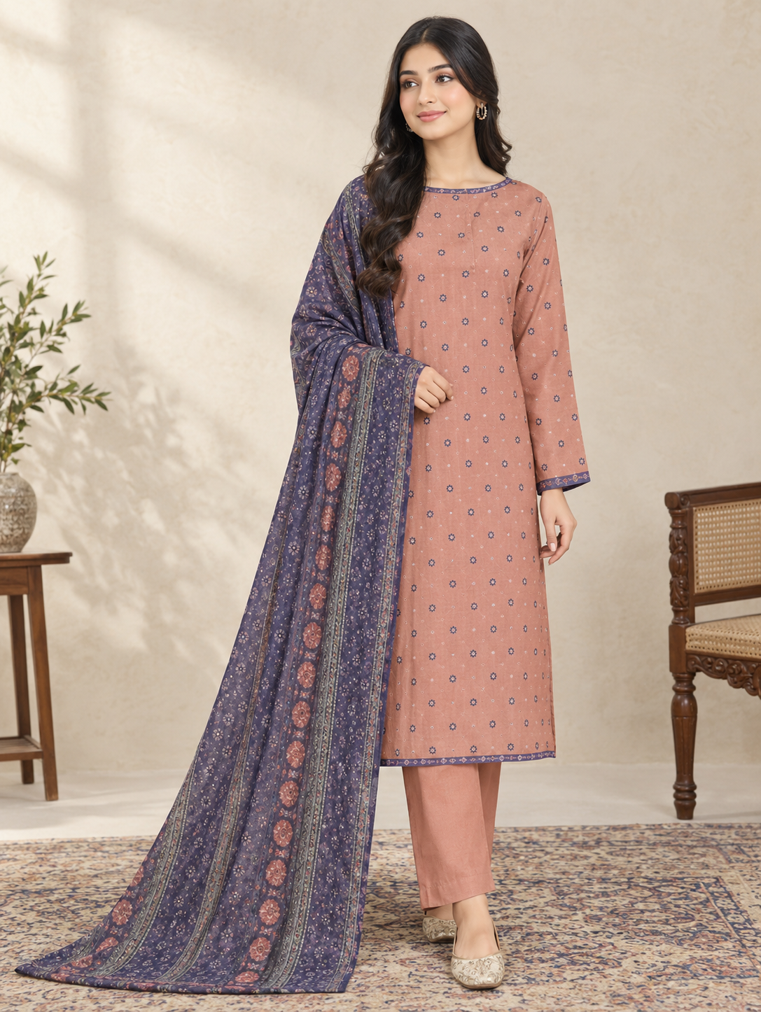 Bonanza Satrangi – 3 Piece Original Karandi Suit ✨