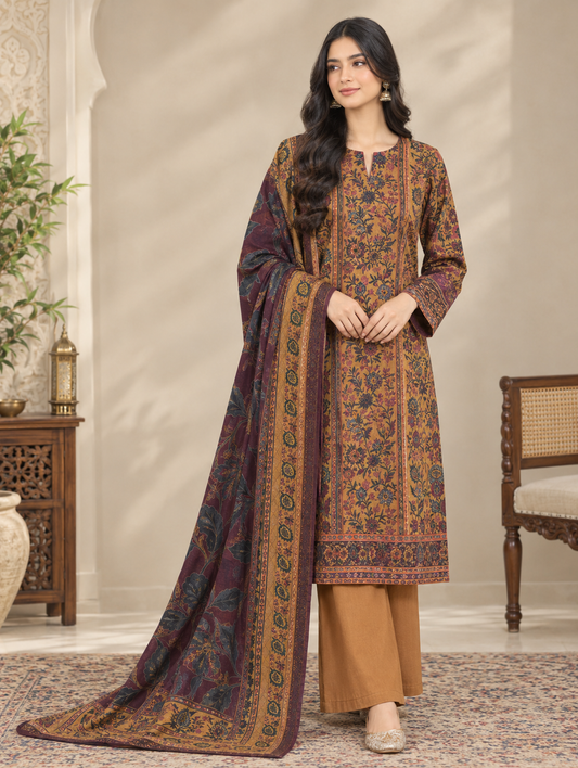 Bonanza Satrangi – 3 Piece Original Karandi Suit ✨
