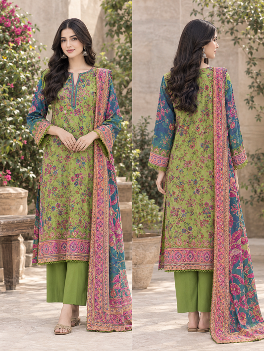Bonanza Satrangi – 3 Piece Original Karandi Suit ✨