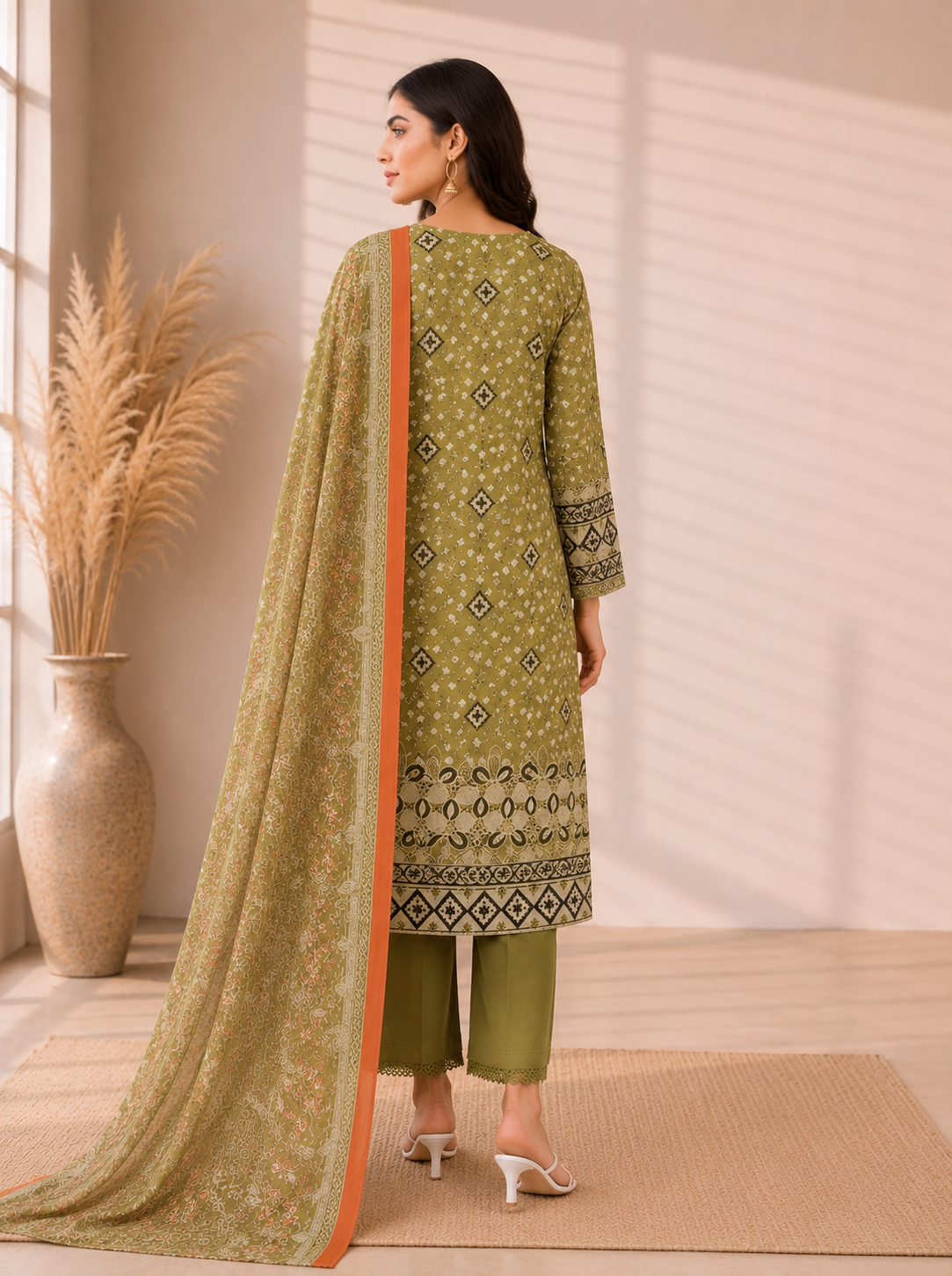 Alkaram Studio 3 Piece Festive Embroidered Lawn Suit