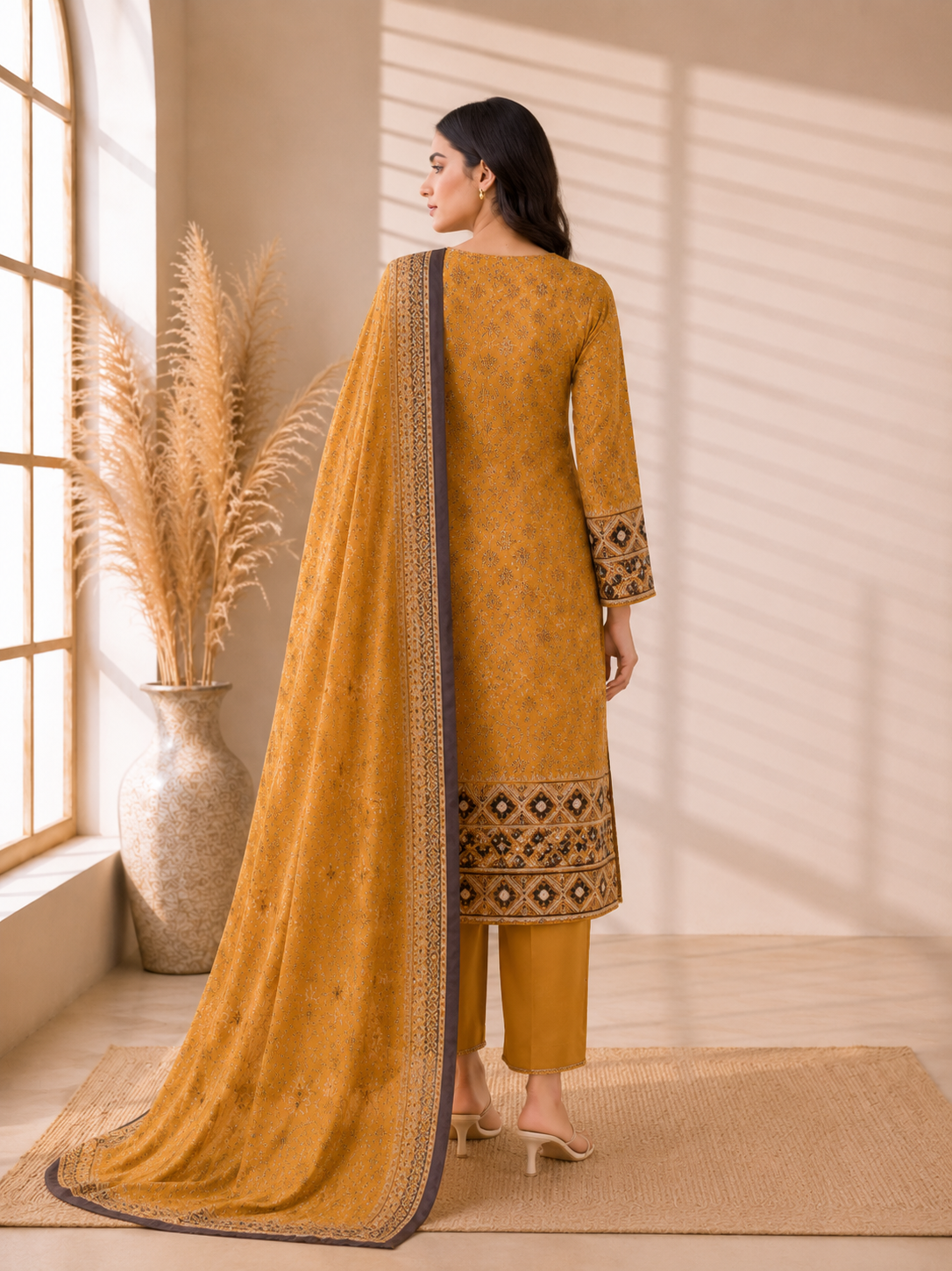 Alkaram Studio 3 Piece Festive Embroidered Lawn Suit