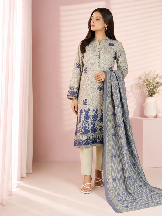 Alkaram Studio 3 Piece Festive Embroidered Lawn Suit