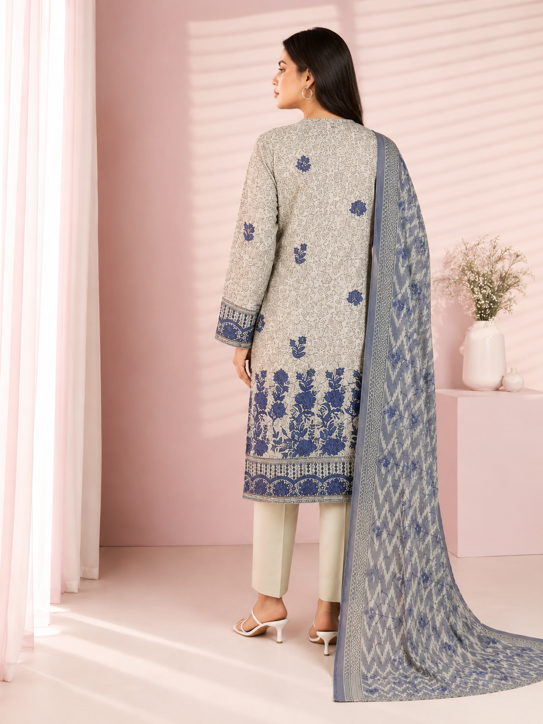 Alkaram Studio 3 Piece Festive Embroidered Lawn Suit