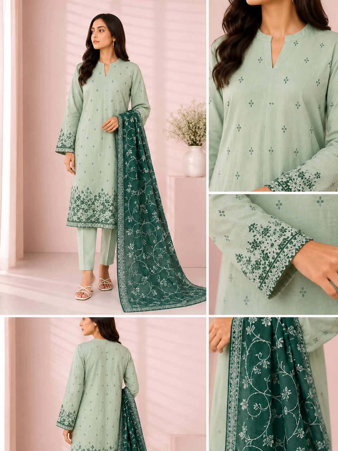 Alkaram Studio 3 Piece Festive Embroidered Lawn Suit