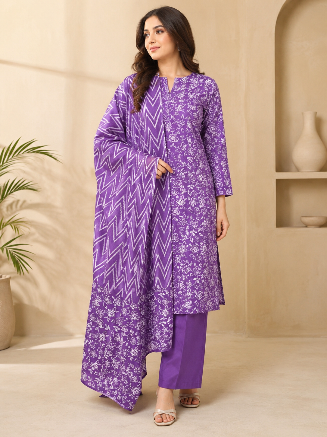 Bin Saeed 3 Piece Lawn Suit