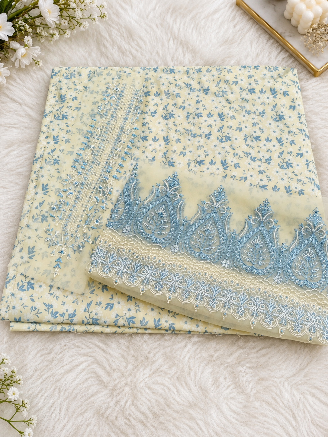 Khadi 2-Piece Embroidered Winter Suit Premium Quality Khadi Fabric