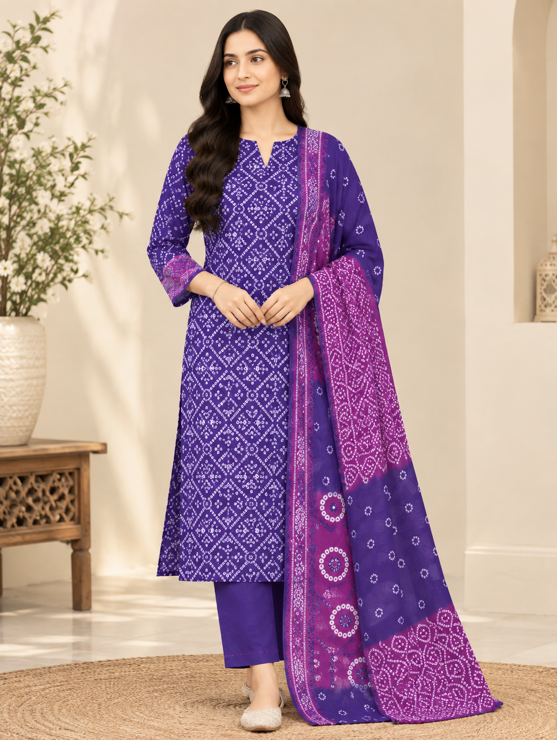 Khadi Premium 3-Piece Khaddar Unstitched Suit