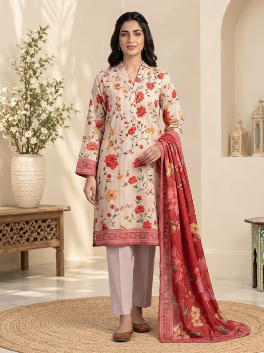 Khadi Premium 3-Piece Khaddar Unstitched Suit