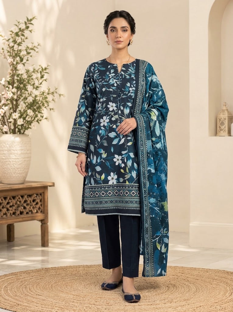 Khadi Premium 3-Piece Khaddar Unstitched Suit