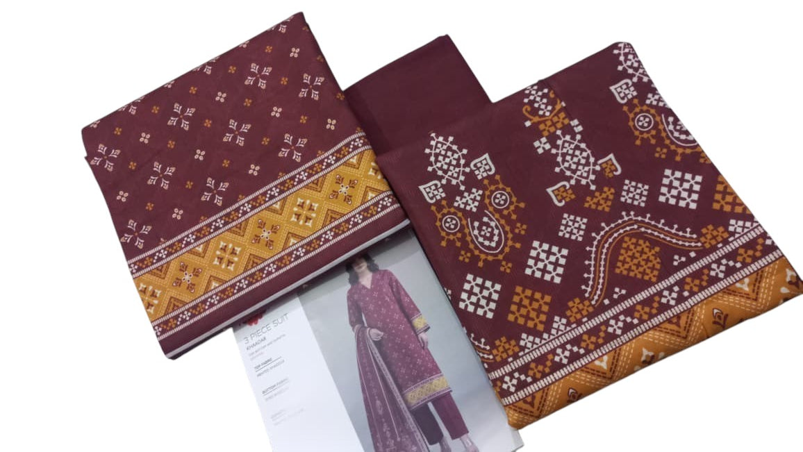 Khadi Premium 3-Piece Khaddar Unstitched Suit