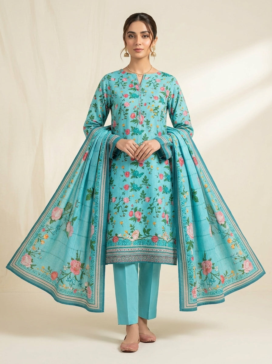 Khadi Premium 3-Piece Khaddar Unstitched Suit