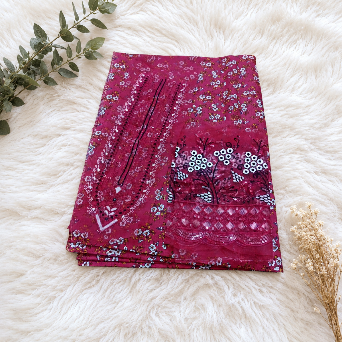 Khadi 2-Piece Embroidered Winter Suit Premium Quality Khadi Fabric